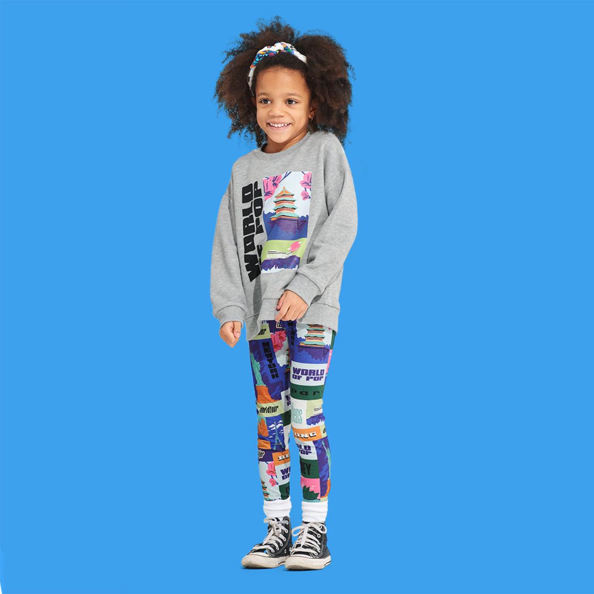 "World Tour" printed leggings