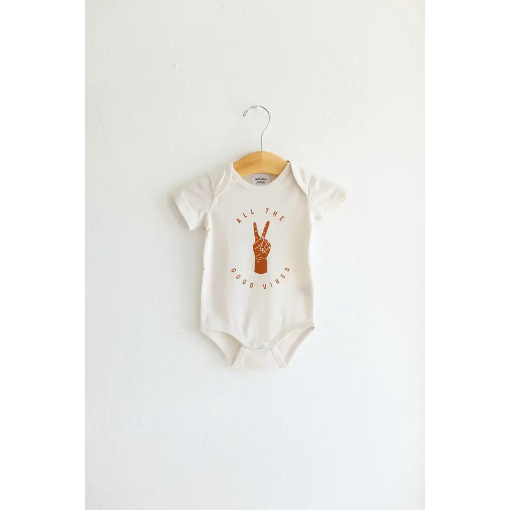 All The Good Vibes Organic Cotton Baby Bodysuit