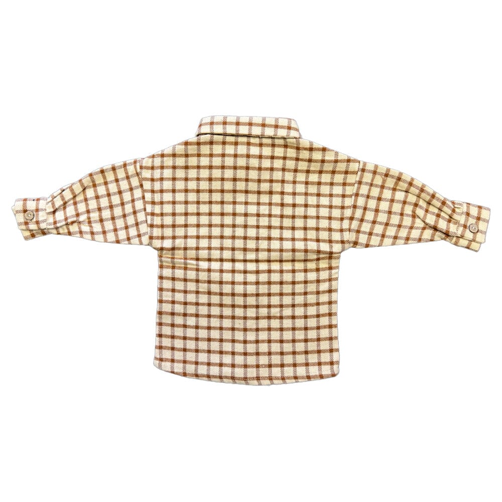 Check Button Up Shirt - Amber Check