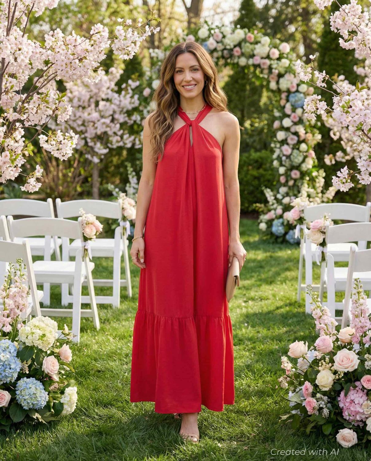 Angelique Dress - Red