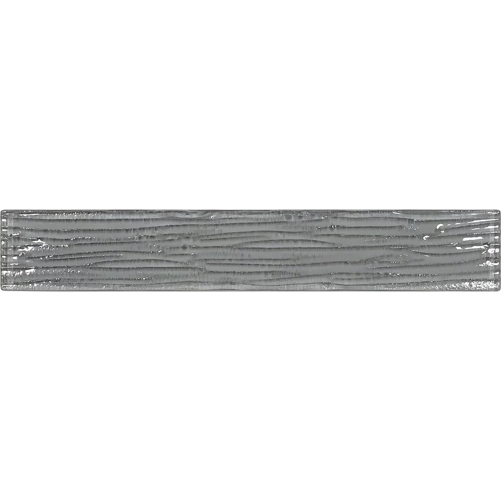 Gray Bamboo 2"x12" Glass Pool Tile Earth Series - Aquatica Collection