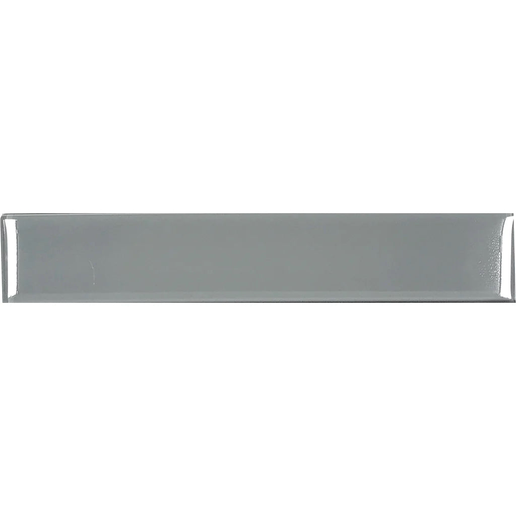 Gray Glossy 2"x12" Glass Pool Tile Earth Series - Aquatica Collection