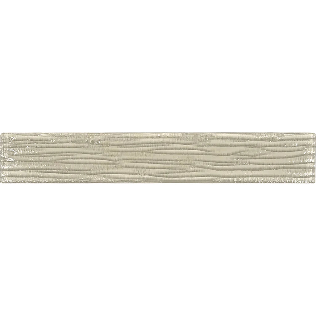 Ivory Bamboo 2"x12" Glass Pool Tile Earth Series - Aquatica Collection