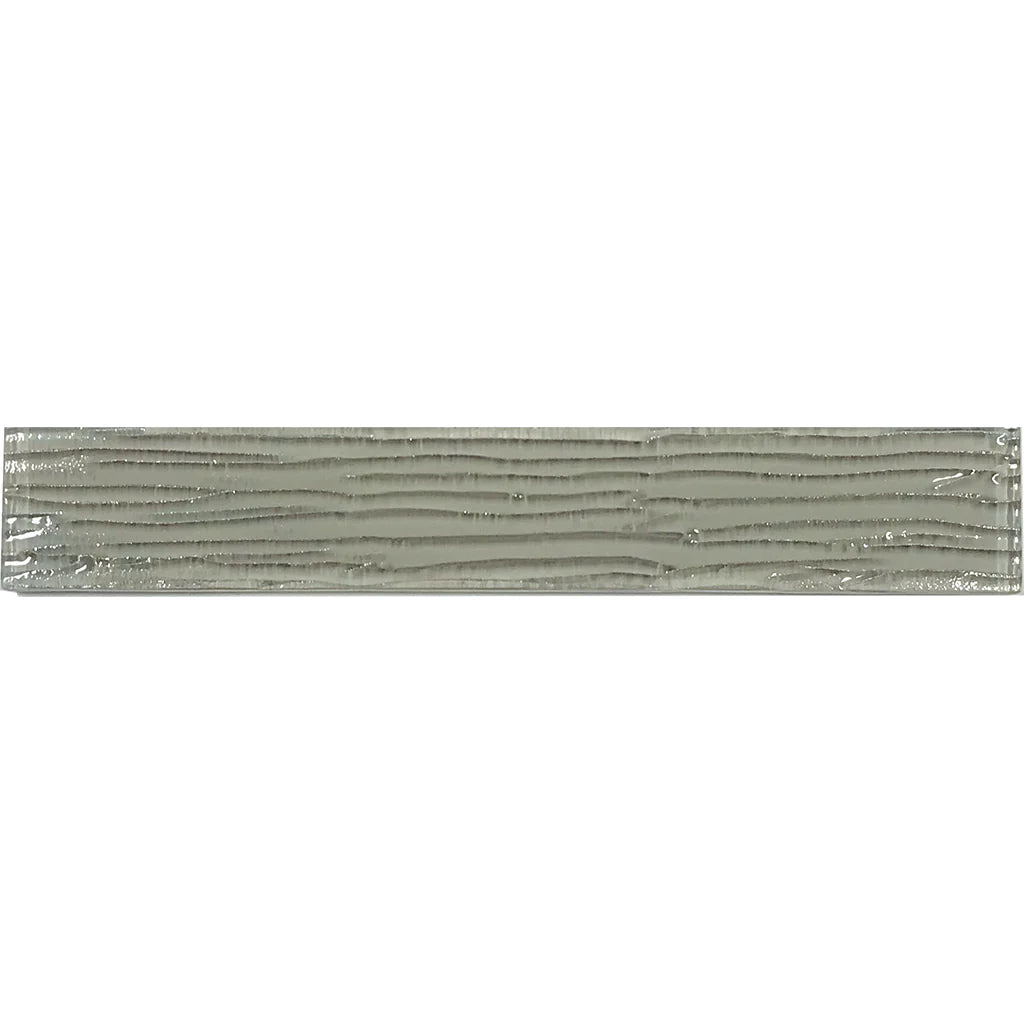 Smoke Bamboo 2"x12" Glass Pool Tile Earth Series - Aquatica Collection