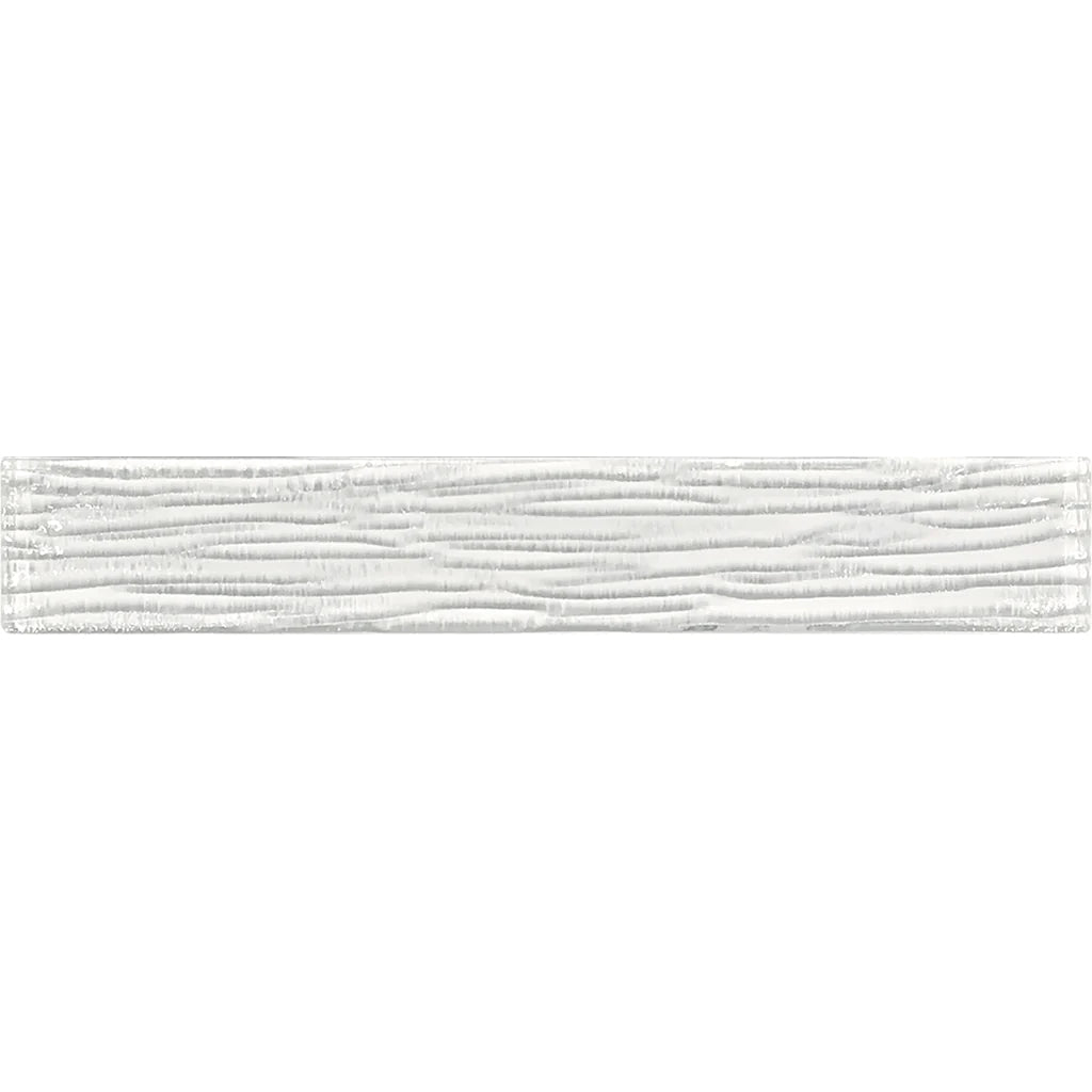 Snow Bamboo 2"x12" Glass Pool Tile Earth Series - Aquatica Collection