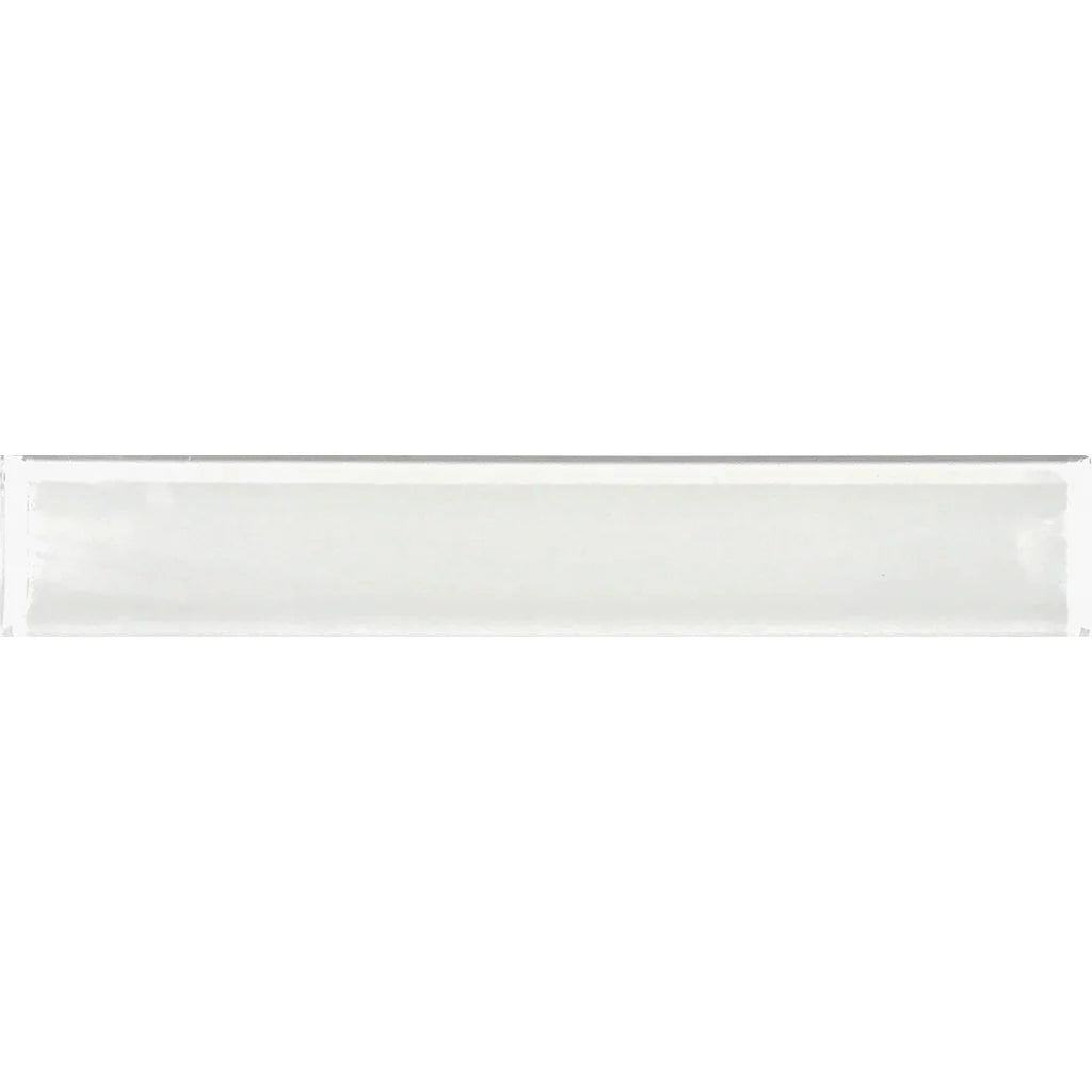 Snow Glossy 2"x12" Glass Pool Tile Earth Series - Aquatica Collection