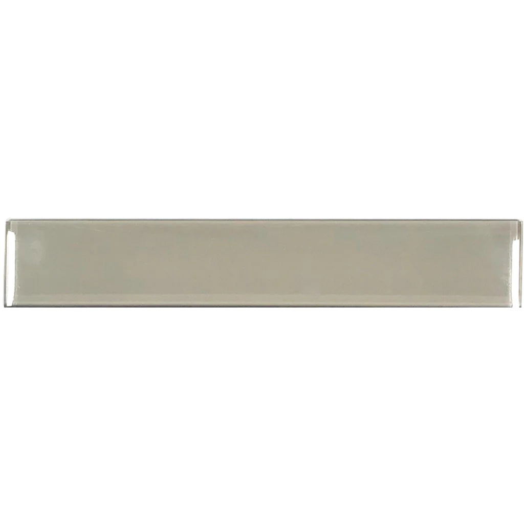 Taupe Glossy 2"x12" Glass Pool Tile Earth Series - Aquatica Collection