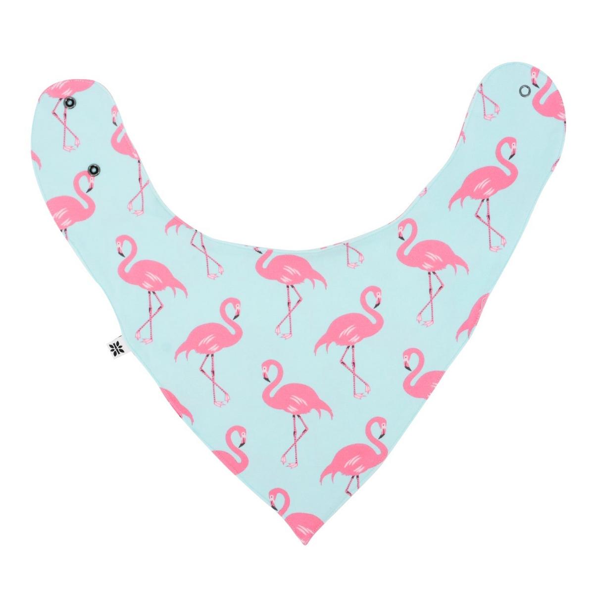 Baby Bib - Flamingo Aqua