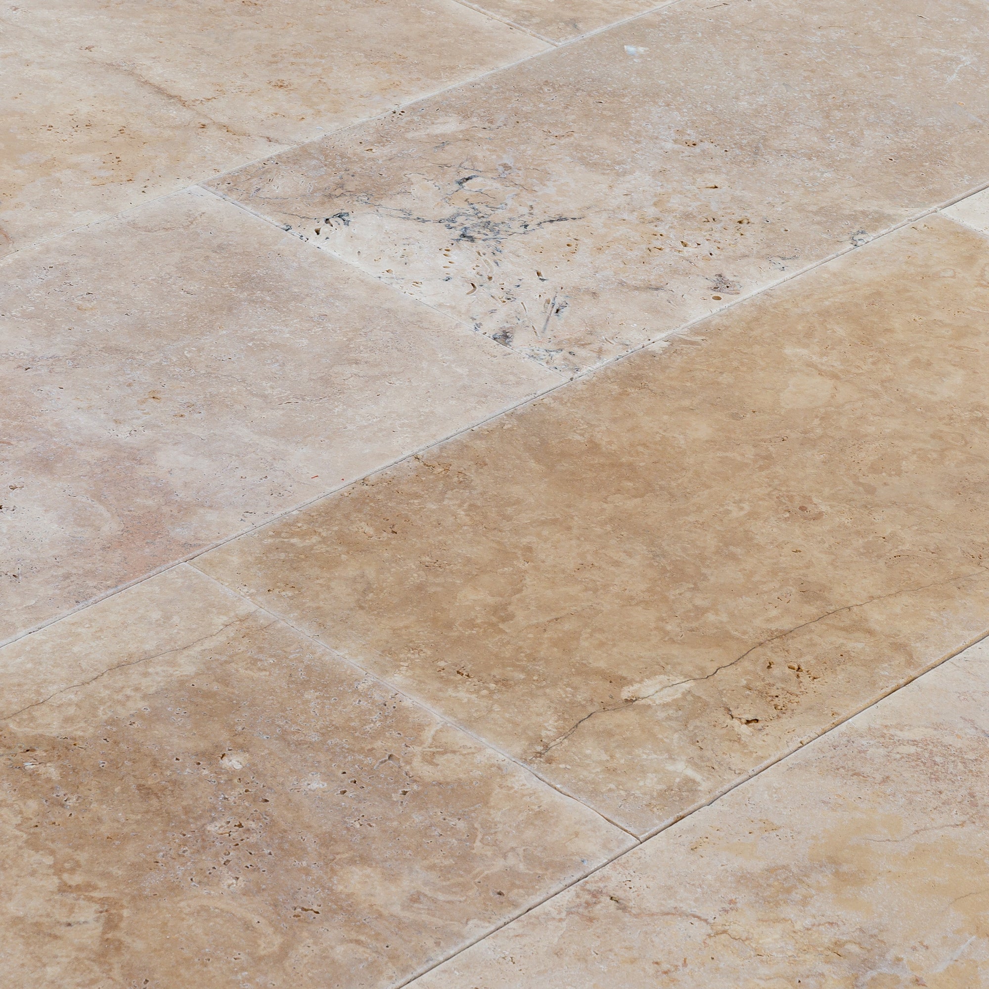 Travertine Aspendos Beige Pavers Tumbled 18"x36"x1 1/4" - Belair Collection