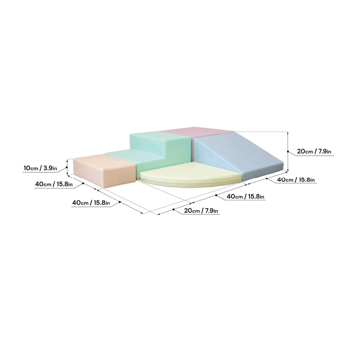 Soft Play Foam Block Set - Corner Climber