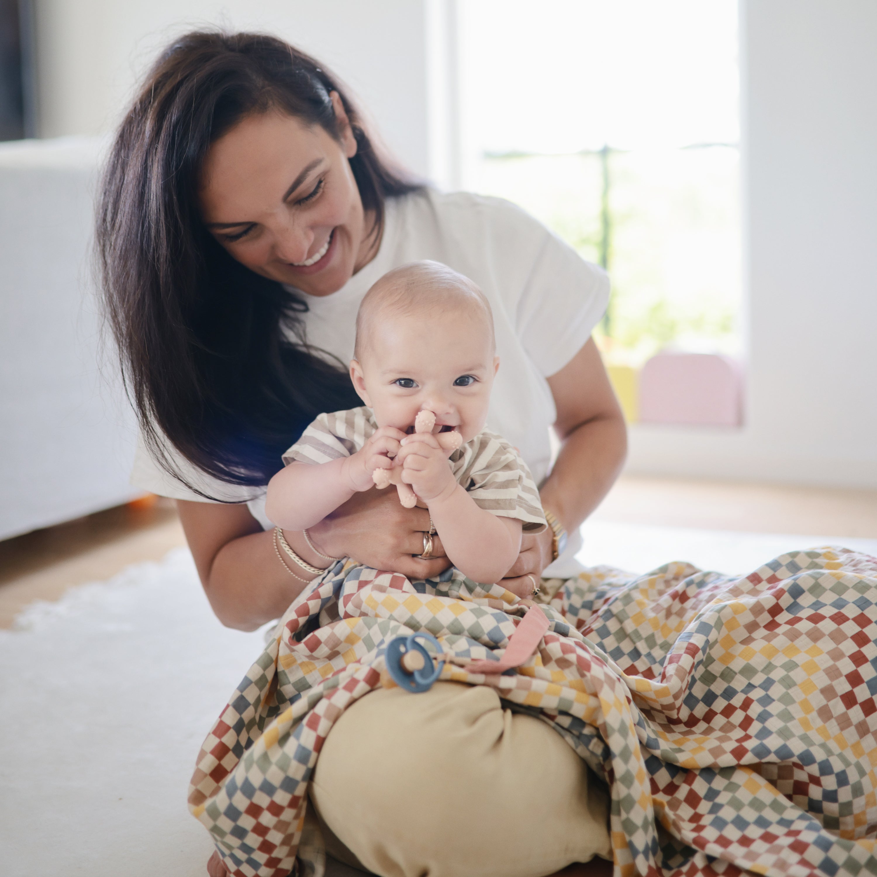 Organic Cotton Muslin Swaddle Blanket Swaddle Mushie   