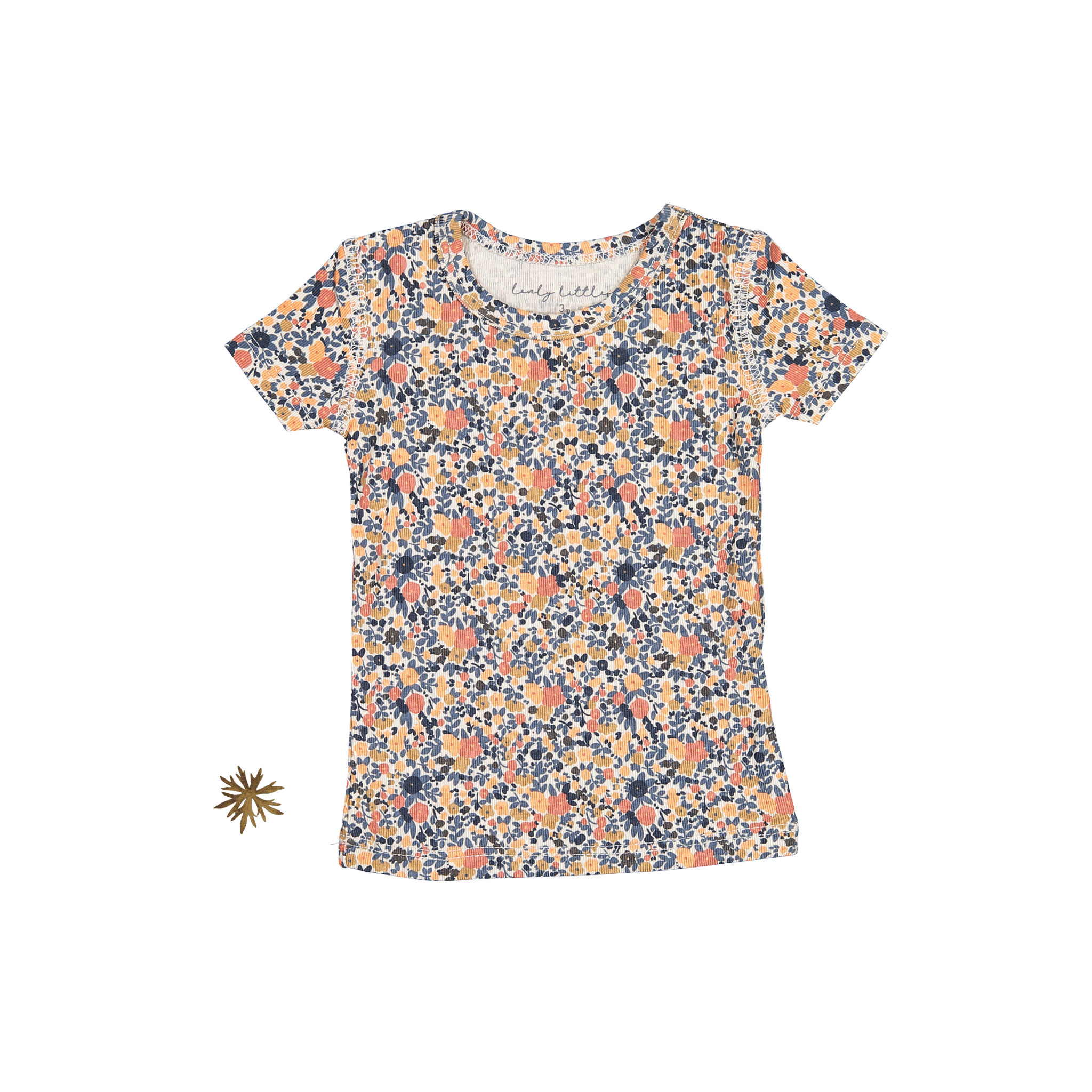 The Printed Short Sleeve Tee - Autumn Floral