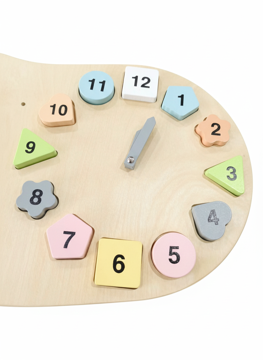 Montessori Wooden Activity Table for Toddlers | 360° Bead Maze, Xylophone, Gears & Roadway, 12 Months+