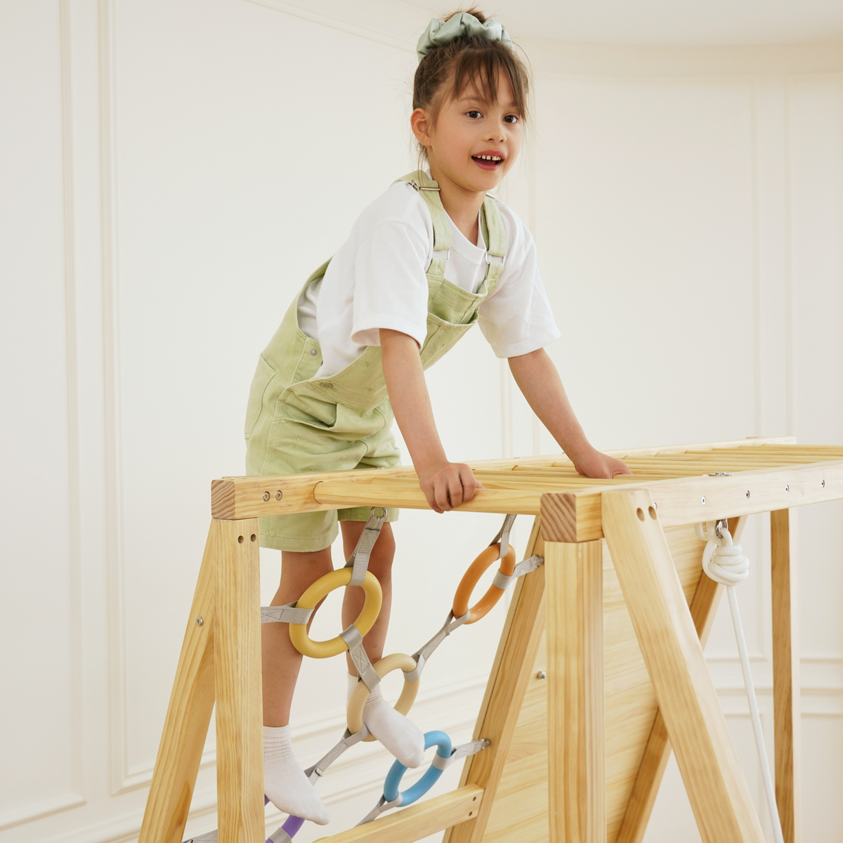 Sweetgum XL | 8-in-1 Indoor Playset for Toddlers with Slide and Swing