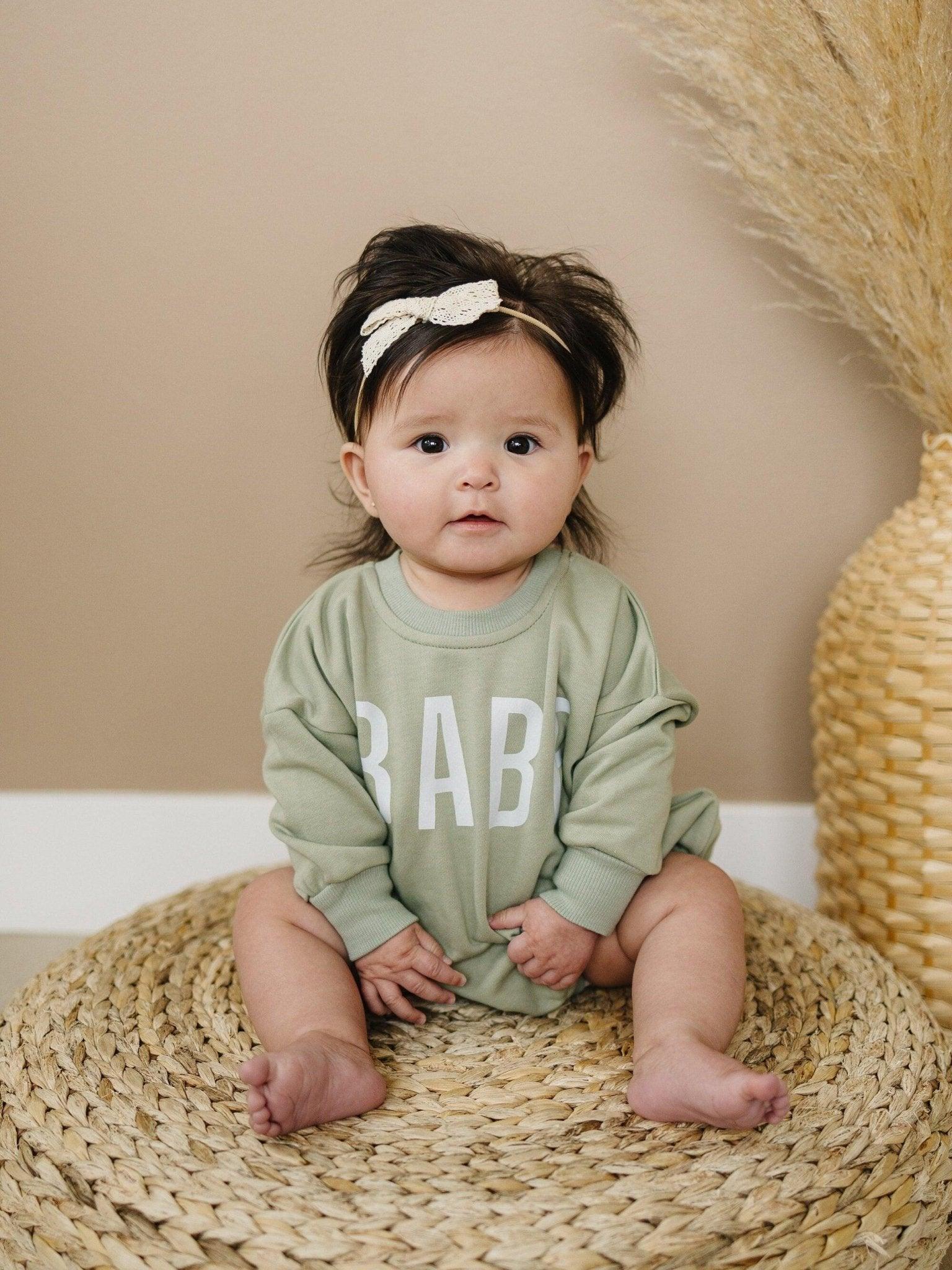 BABE Sweatshirt Romper *12-18m left