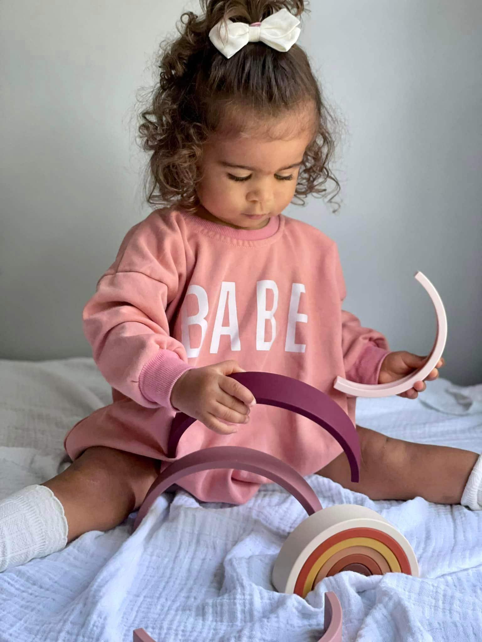 BABE Sweatshirt Romper *12-18m left