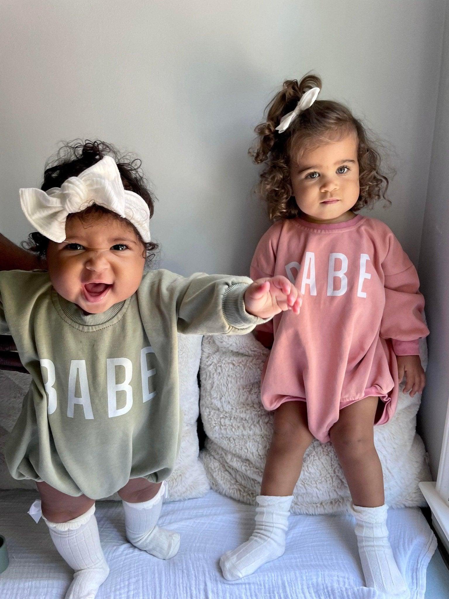 BABE Sweatshirt Romper *12-18m left