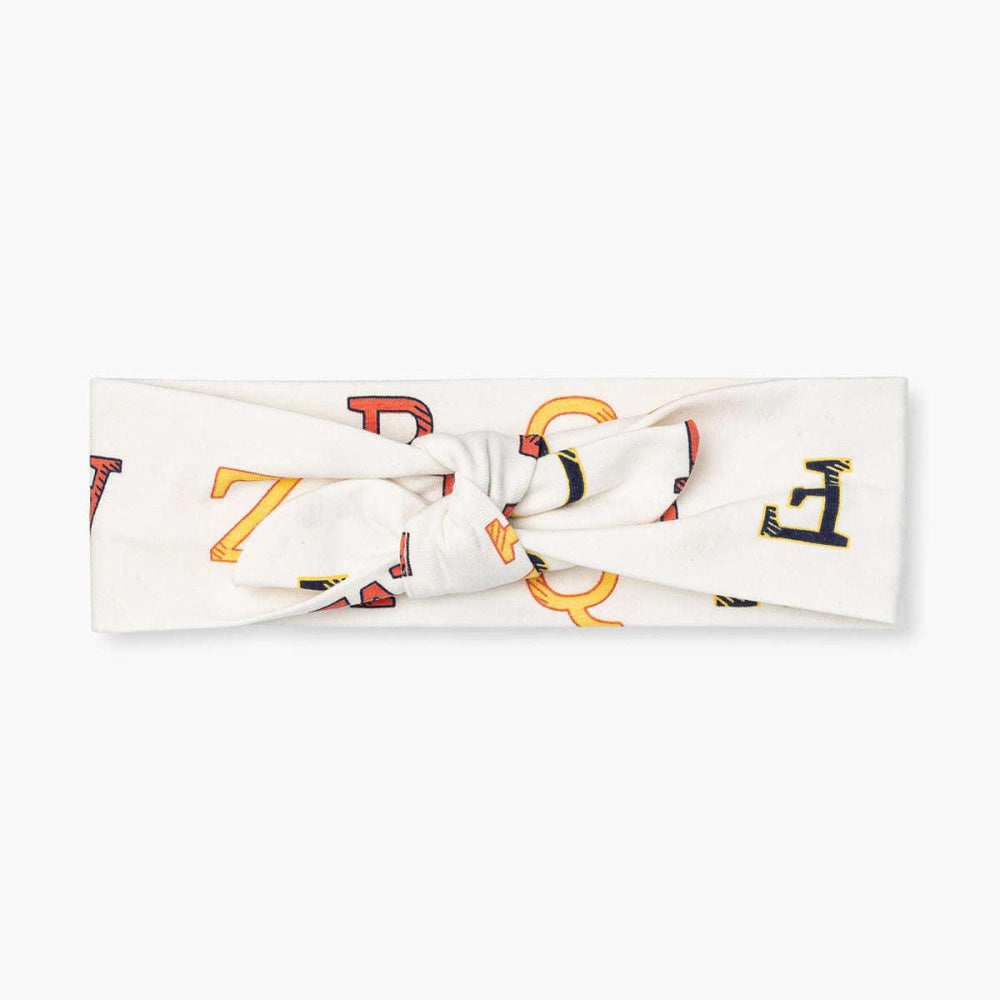 Baby Headband - Alphabet City on Neutral