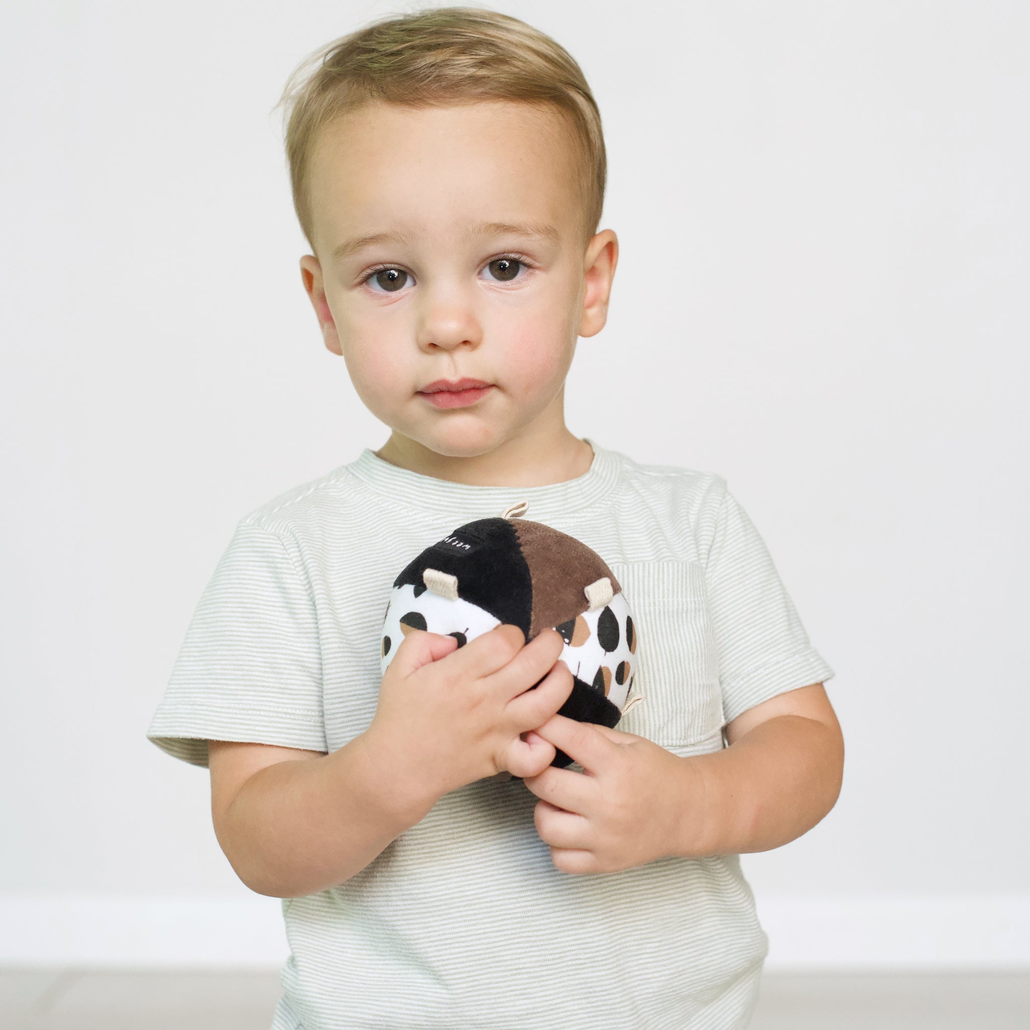 Taggy Ball with Rattle - Acorn