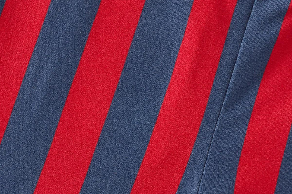 Baby Striped Tencel™ Leggings - Blue/Red Stripe