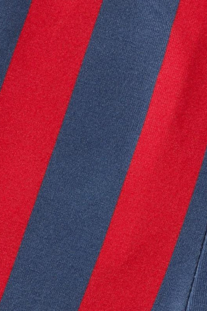 Baby Striped Tencel™ Leggings - Blue/Red Stripe