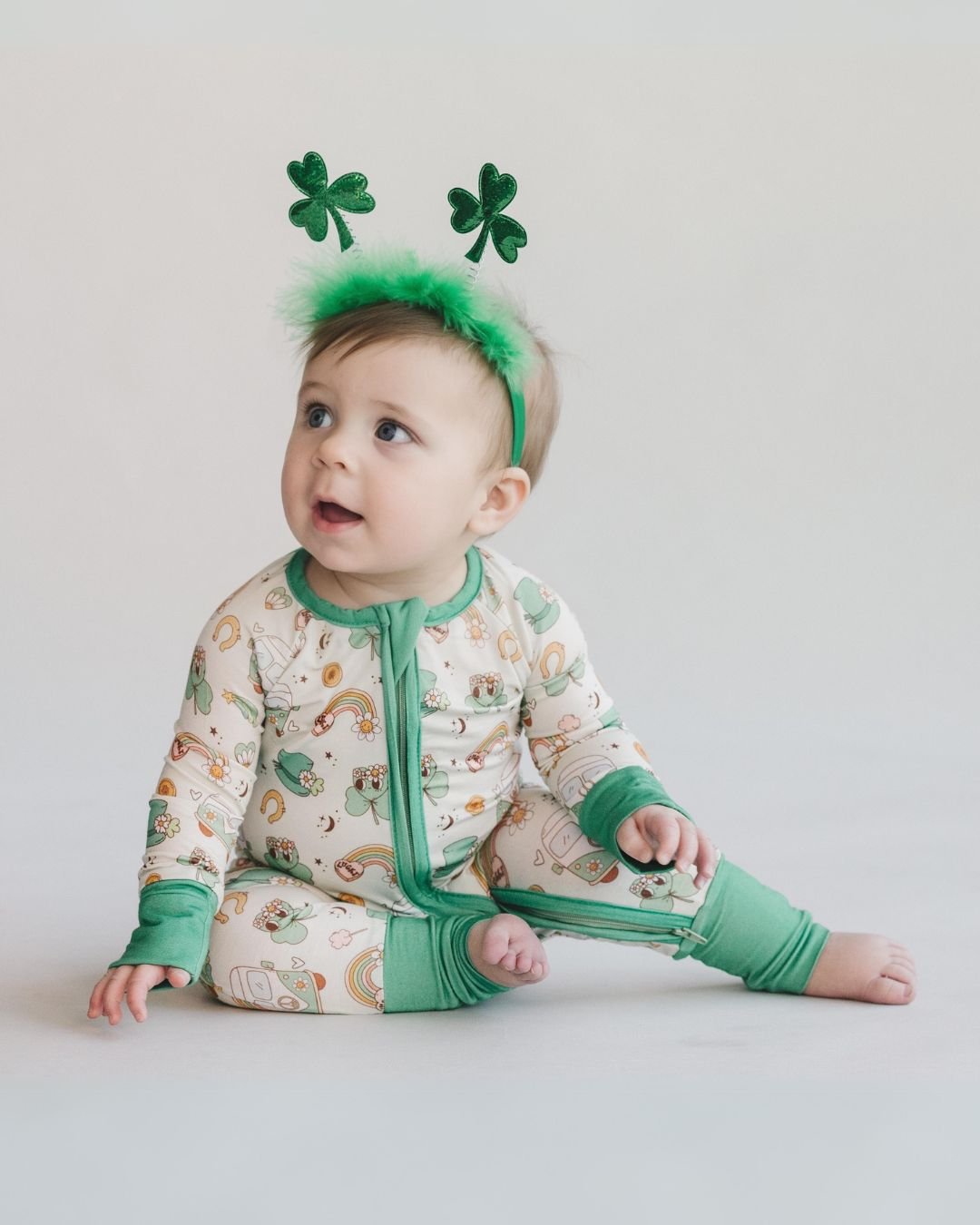 Bamboo Zip Romper | St. Patrick's