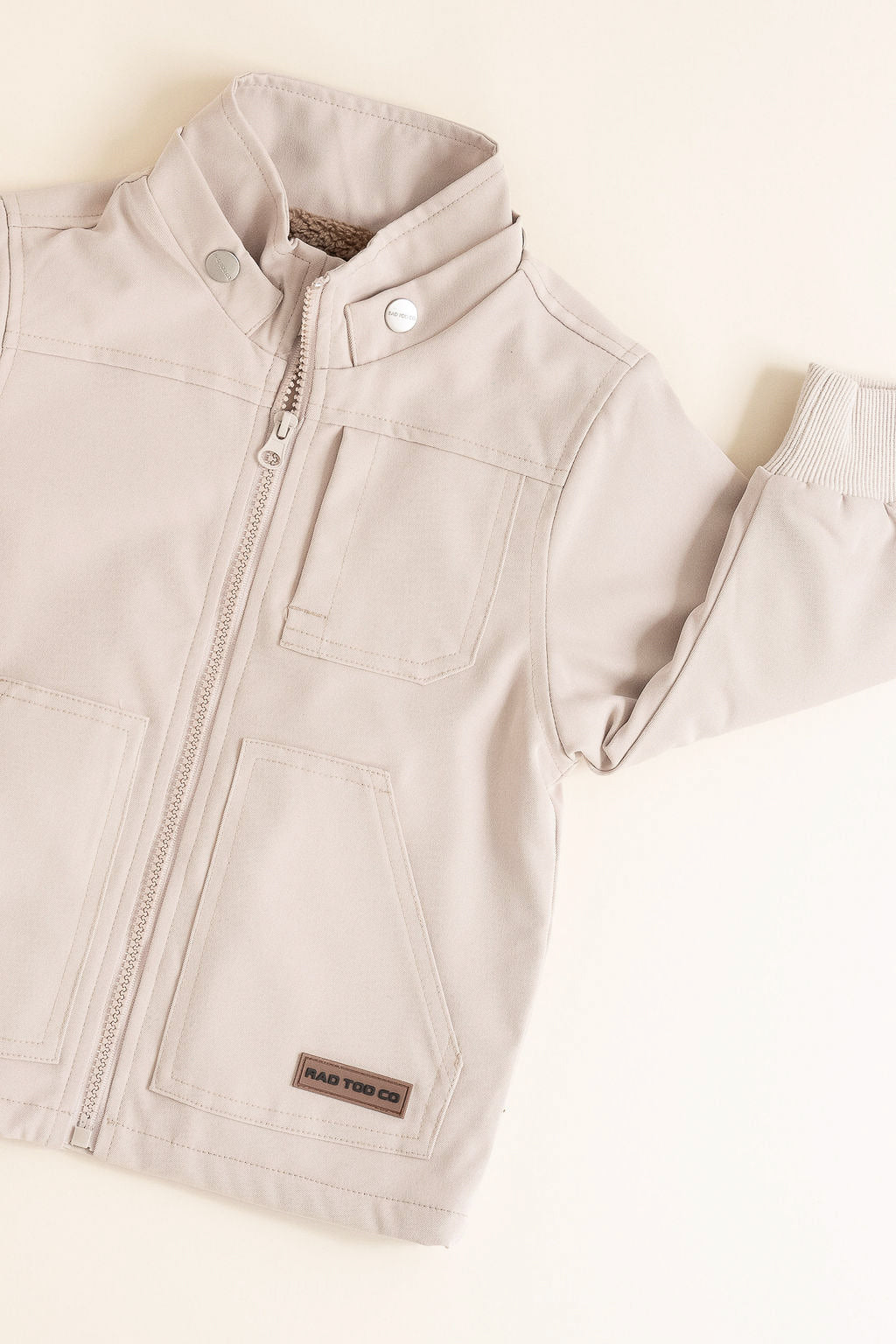 REMOVABLE HOODIE BANXS JACKET - BEIGE