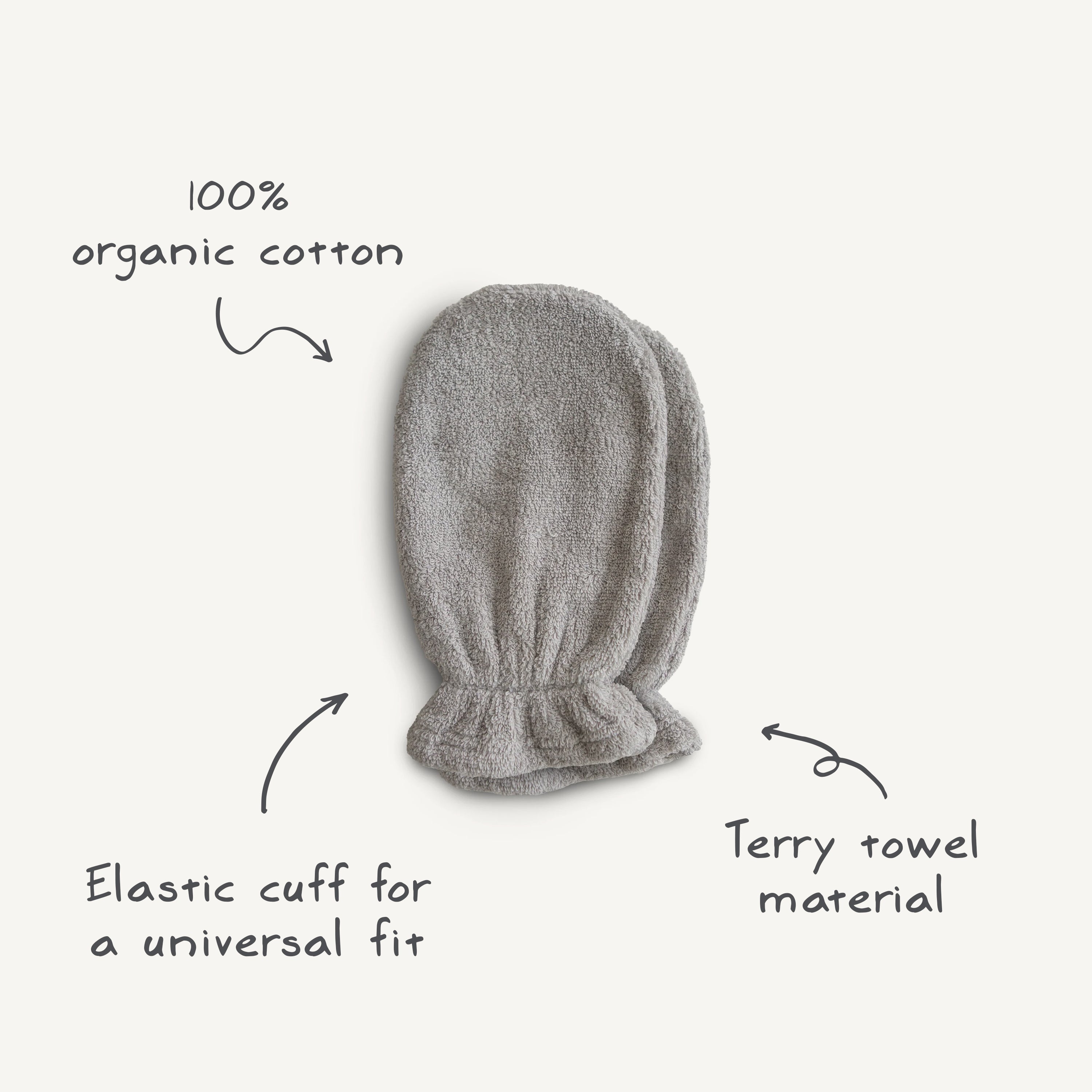 Organic Cotton Bath Mitt 2-Pack Bath Mitt Mushie   