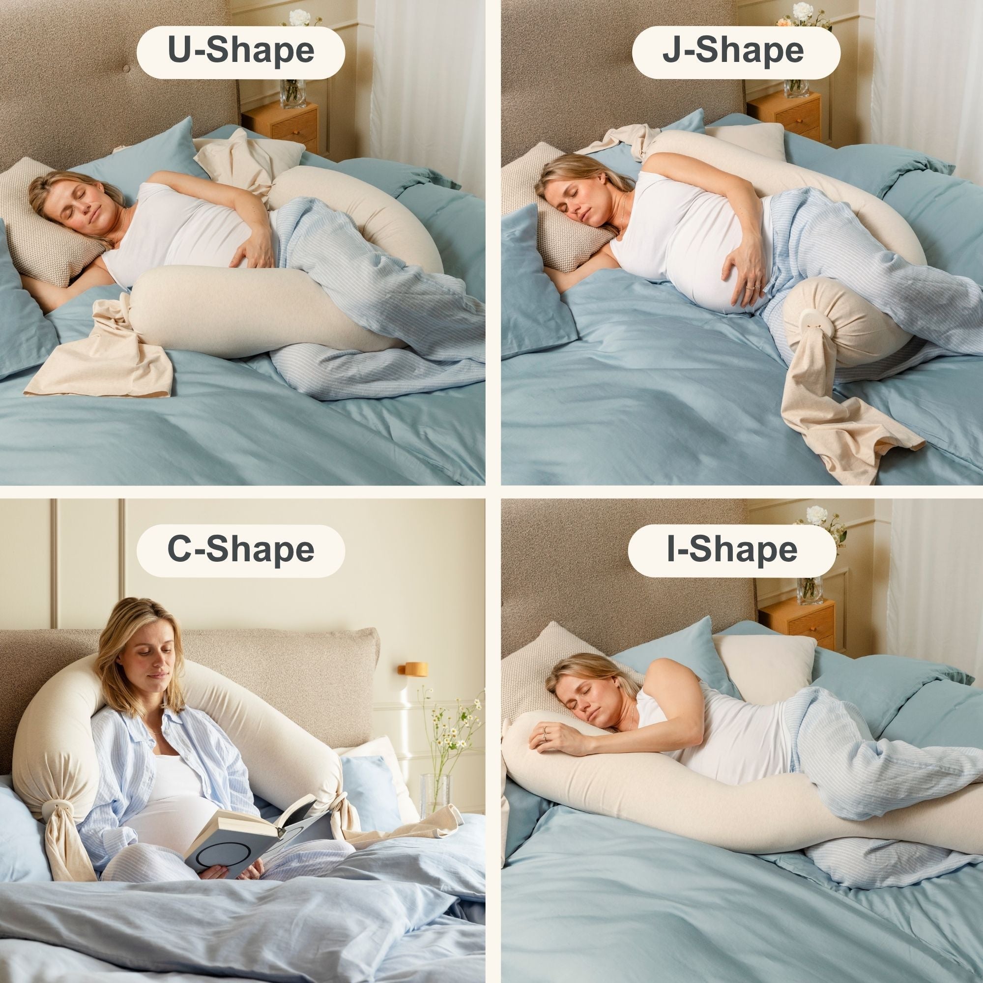 Pregnancy Pillow - Soft White