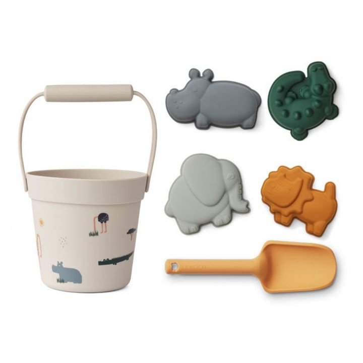 Silicone Beach Bucket Set Beach Buckets Little Wonder & Co Safari Without Organic Cotton Net Bag 