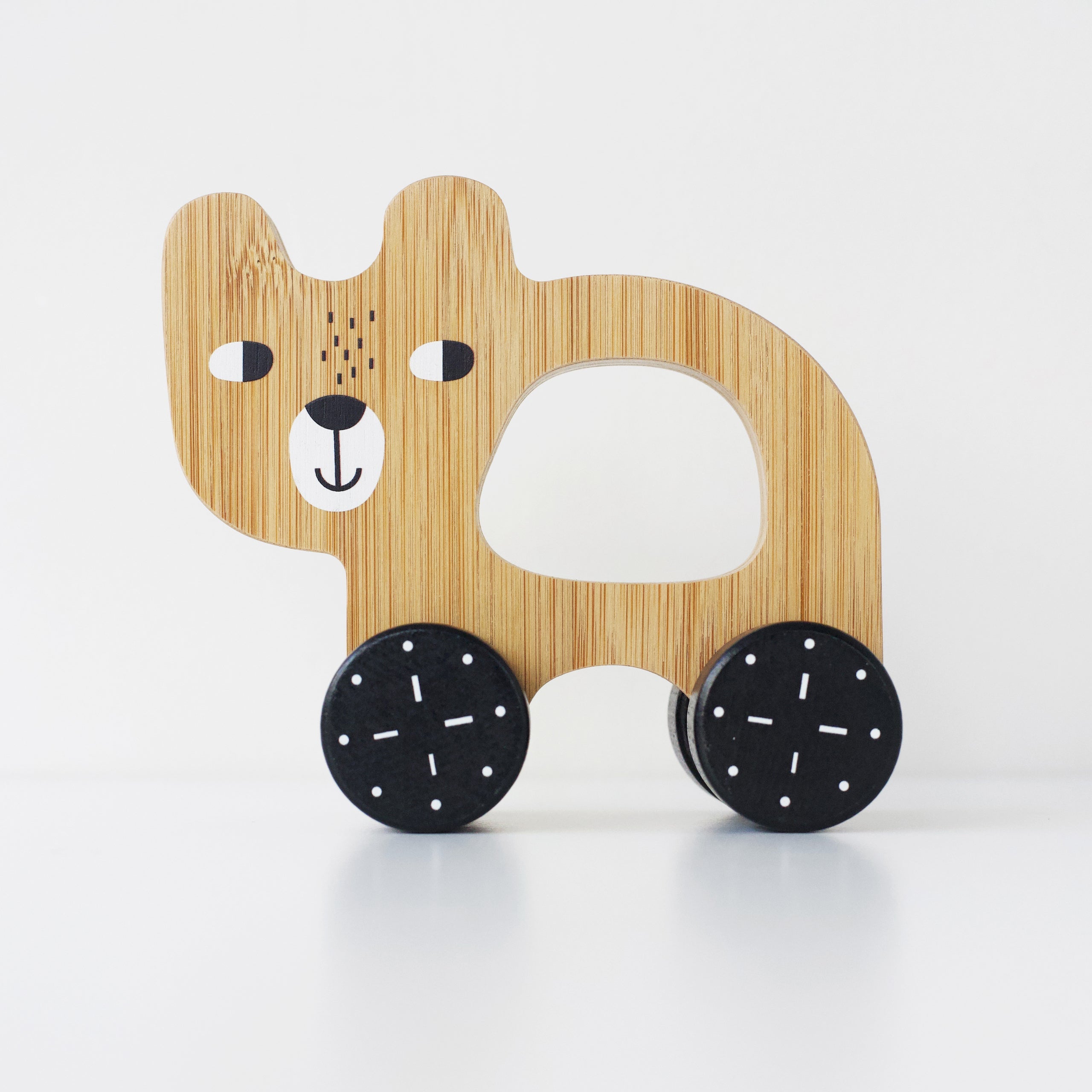 Bear Push Toy Wood + Bamboo Toys Wee Gallery   