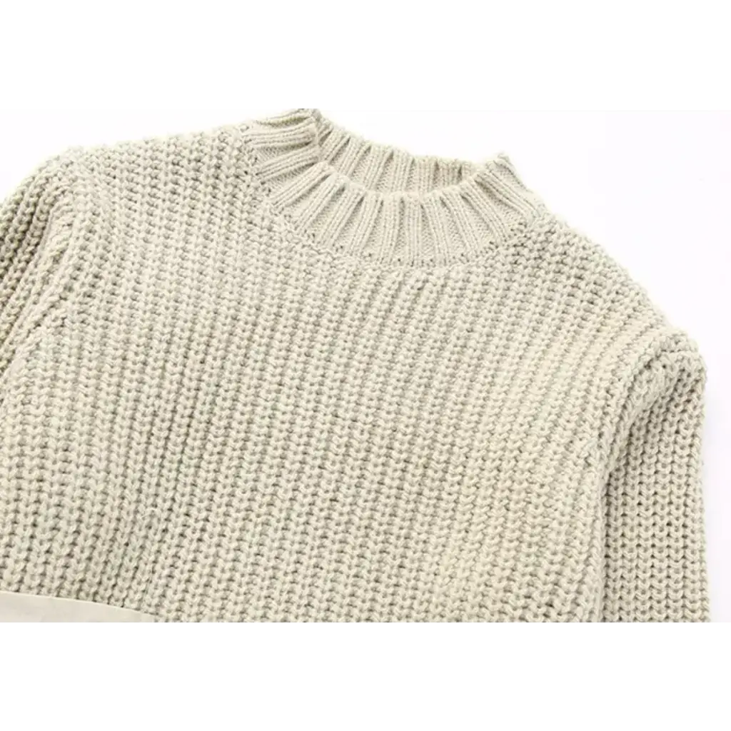 Bella Cropped Sweater with Pockets