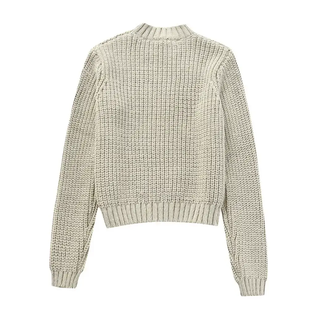 Bella Cropped Sweater with Pockets