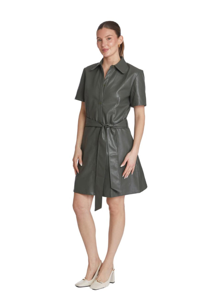 Berk Dress - Moss-green
