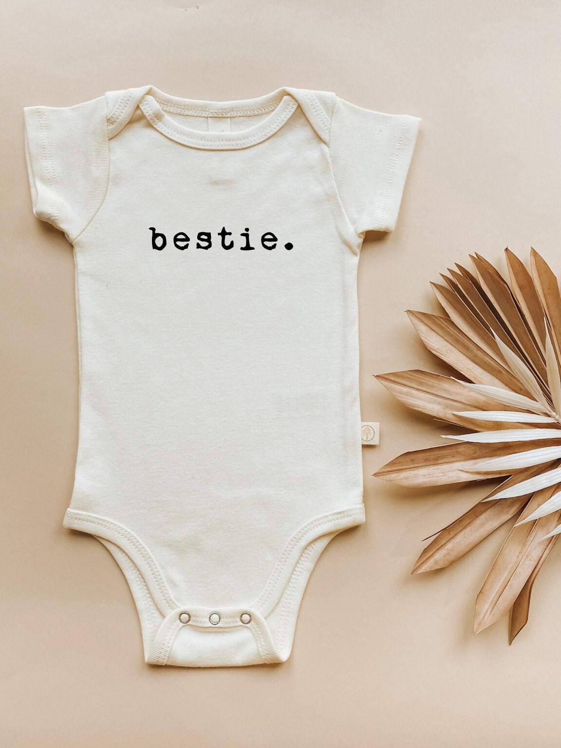 Bestie Organic Cotton Baby Bodysuit Short Sleeve