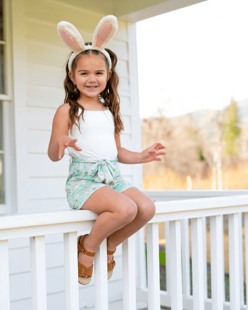Betty Camisole Romper - Bunny Love