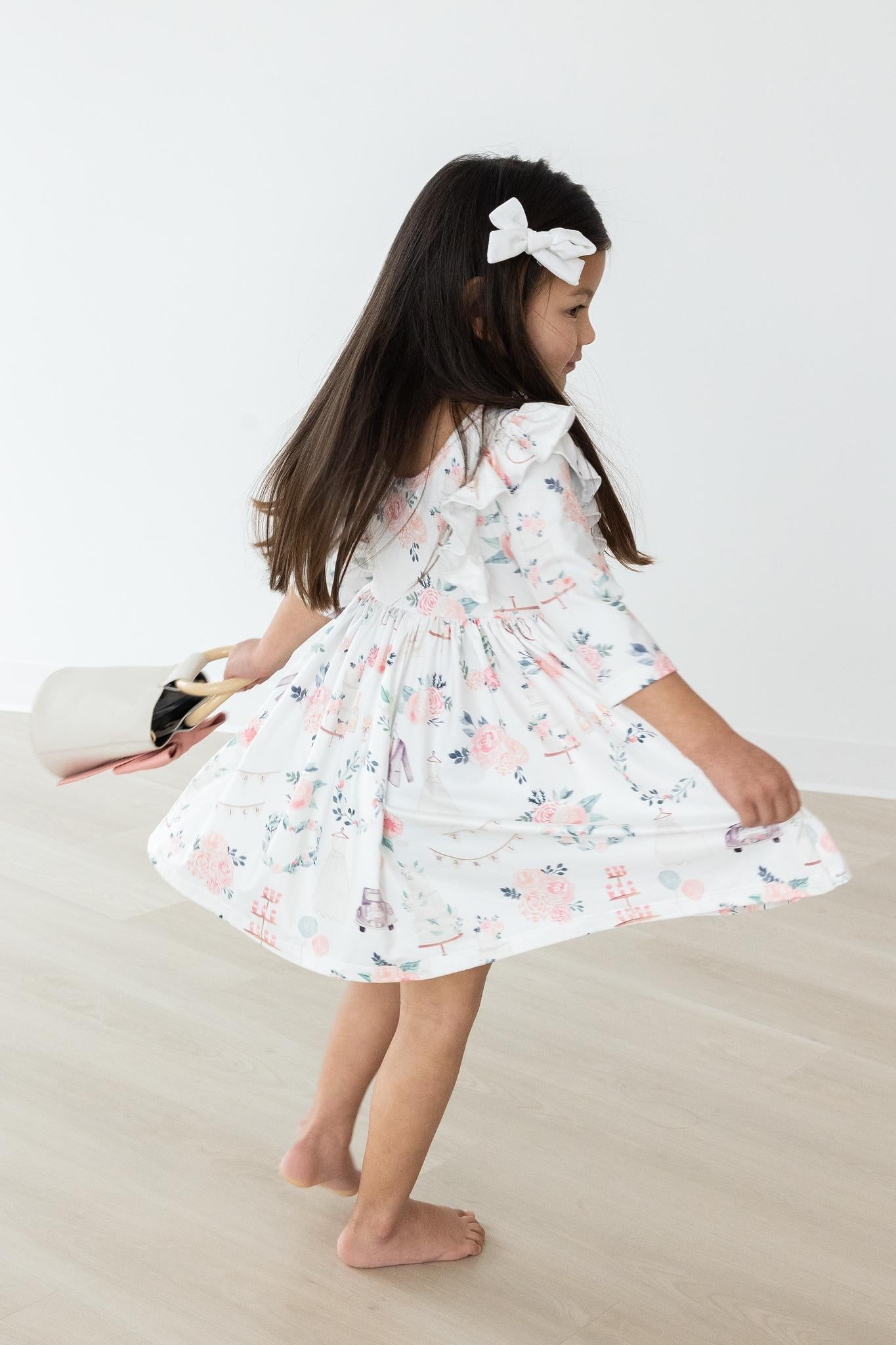 SALE Flower Girl Ruffle Twirl Dress