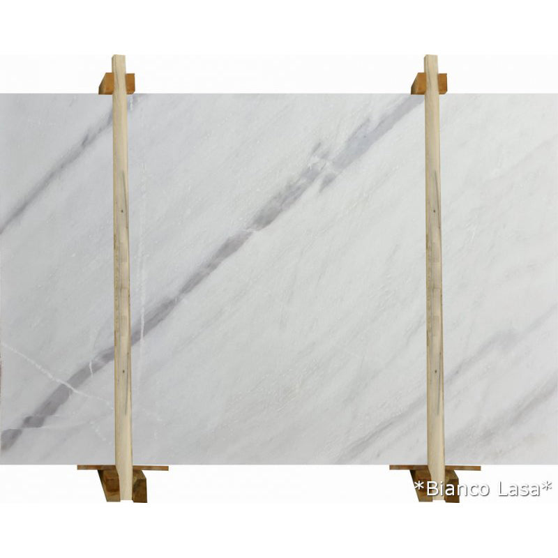 Bianco Lasa White Bookmatching Marble Slabs Polished - Livfloors Collection
