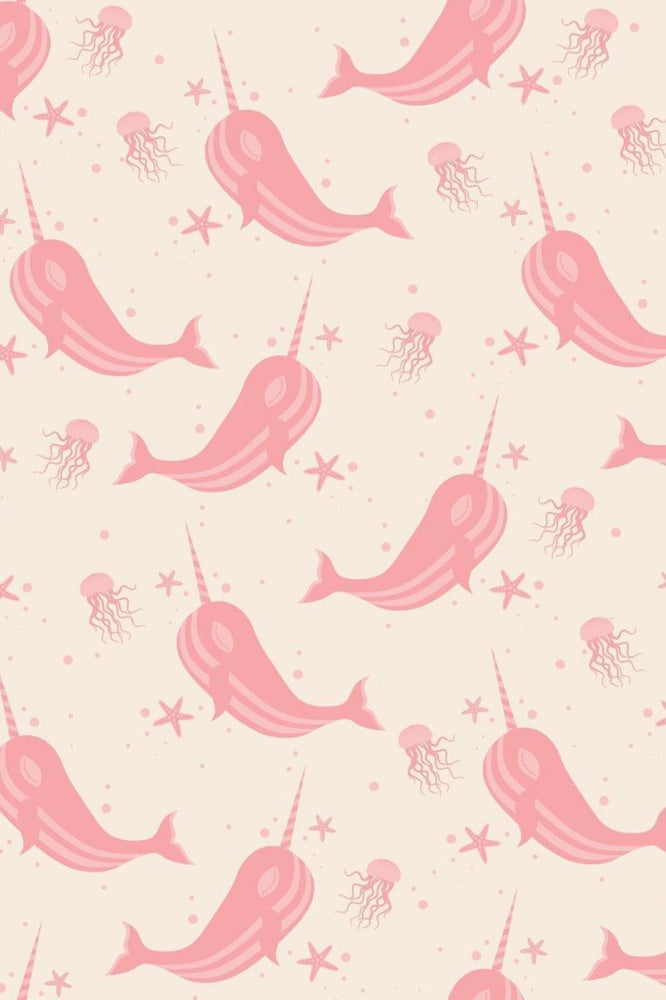 Big Kid Pajama - Narwhal Pink