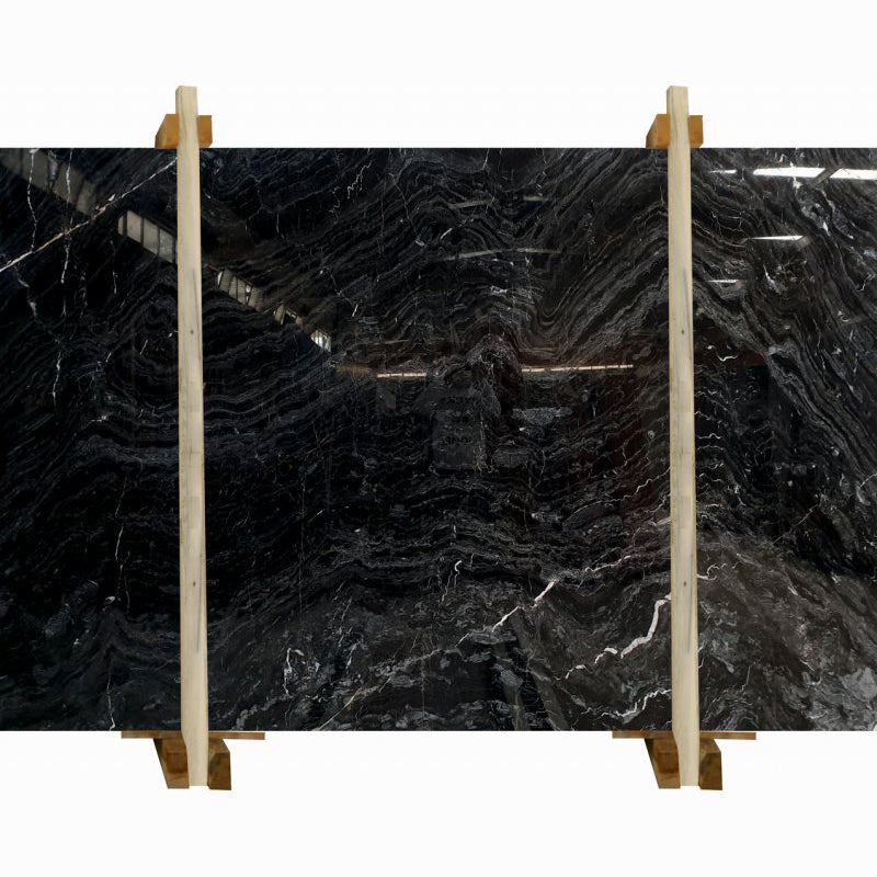 Black Wave Marble Slabs Polished - Livfloors Collection