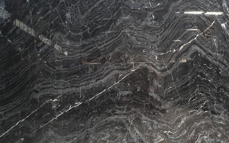 Black Wave Marble Slabs Polished - Livfloors Collection