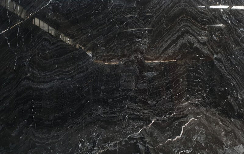 Black Wave Marble Slabs Polished - Livfloors Collection