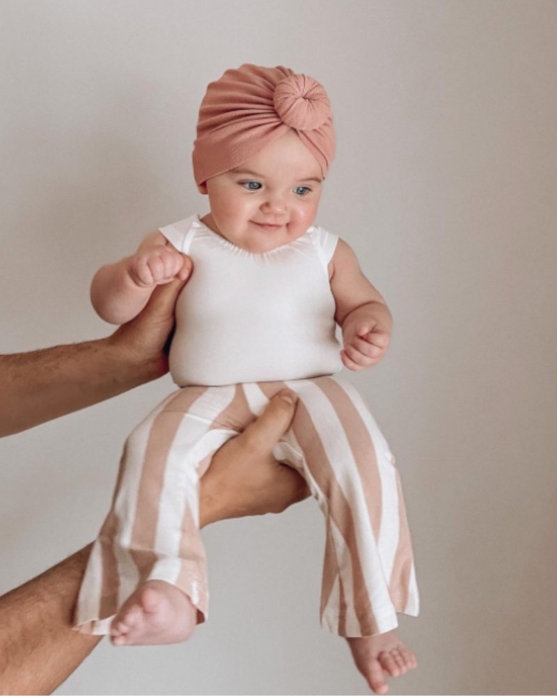 Blakely Boho Bell Bottoms - Peaches 'n Cream Stripes