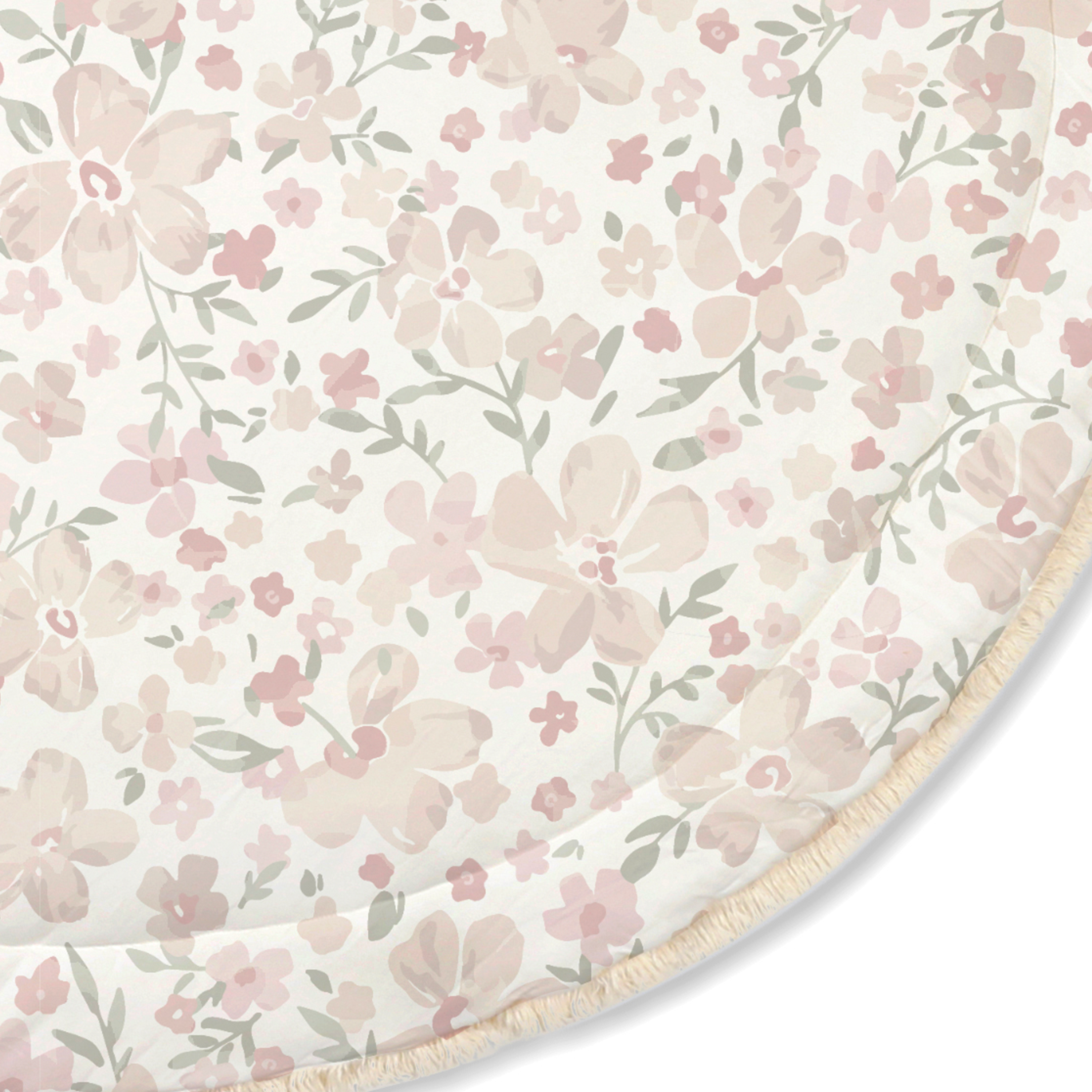 Organic Baby Play Mat - Blossom  / Ivory Play Mat Makemake Organics   