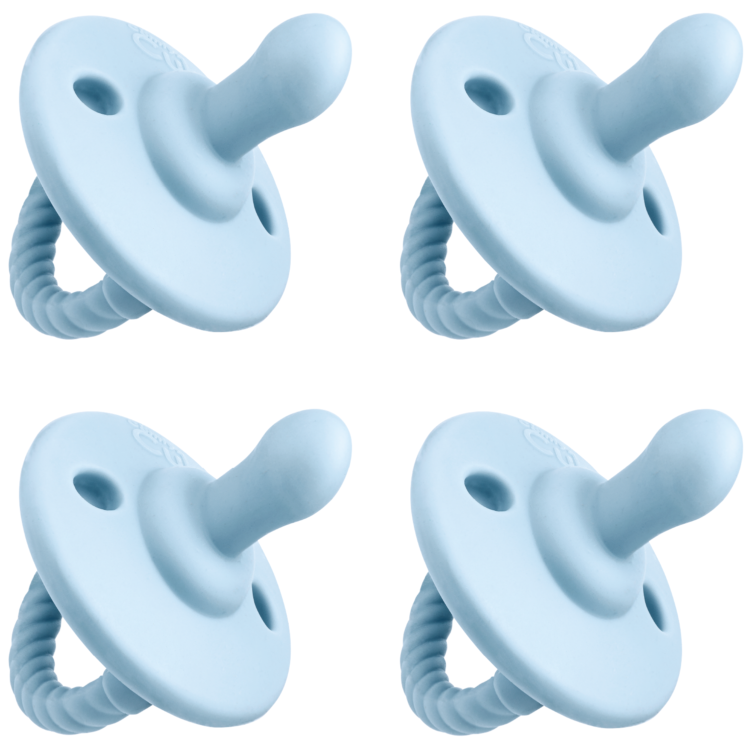 Pacifiers, 4 Pack by Comfy Cubs - Sky Blue