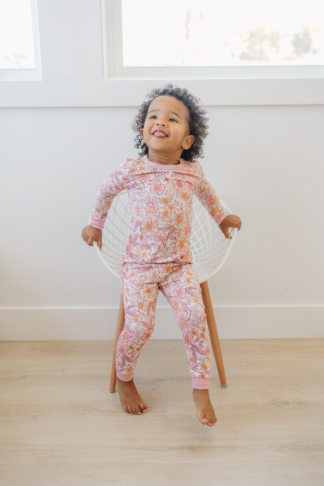 Blush Blooms 2pc Bamboo Pajama Set