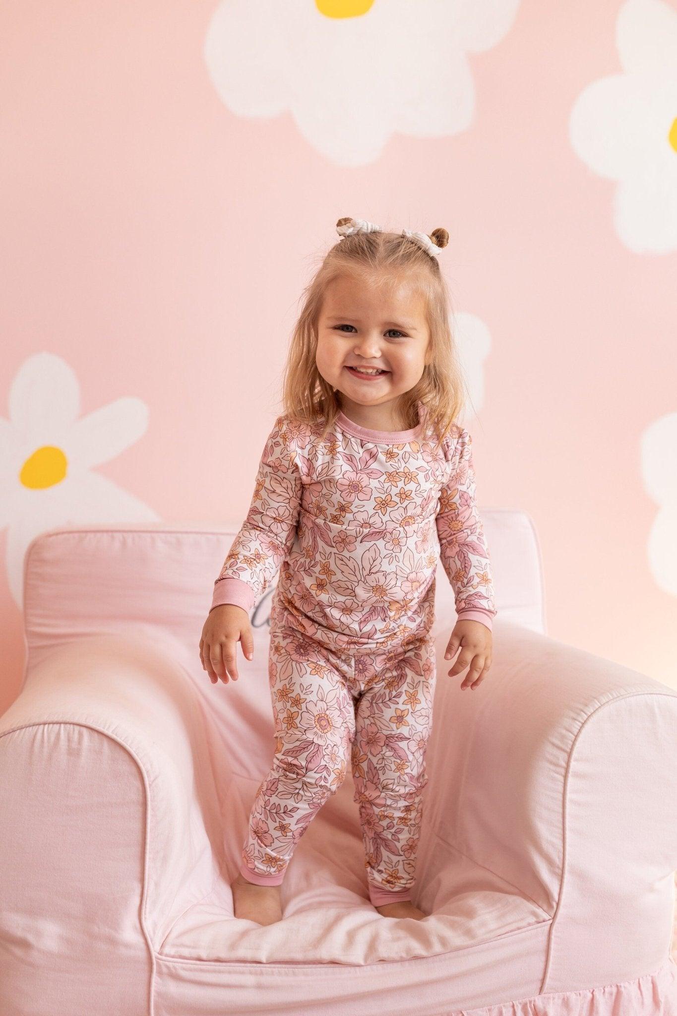 Blush Blooms 2pc Bamboo Pajama Set