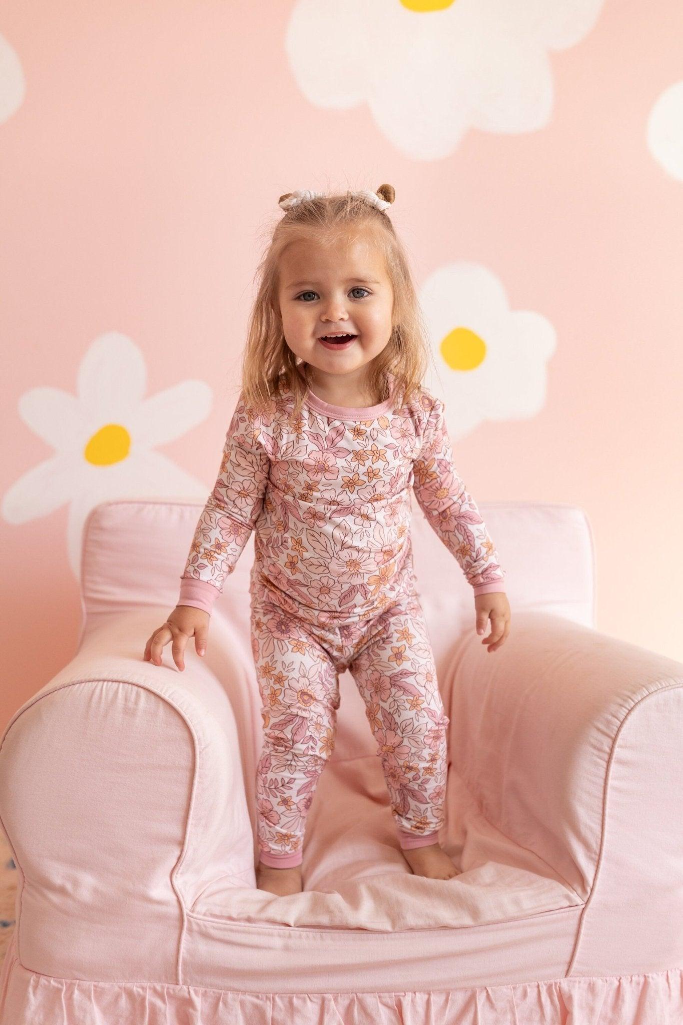 Blush Blooms 2pc Bamboo Pajama Set