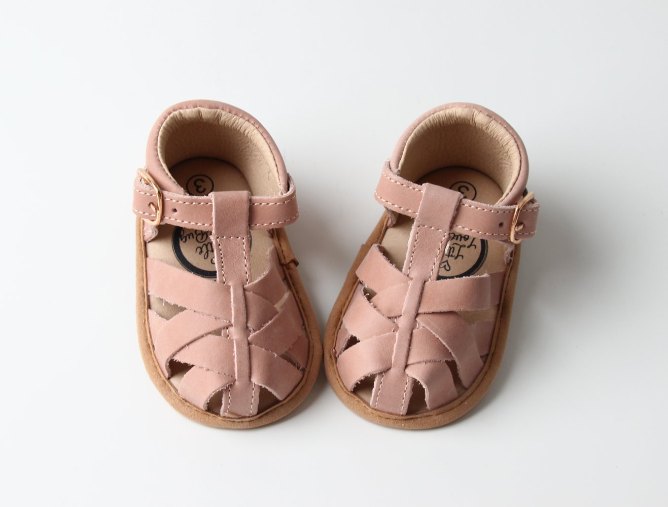 Blush Closed Toe Sandal {Premium Leather}