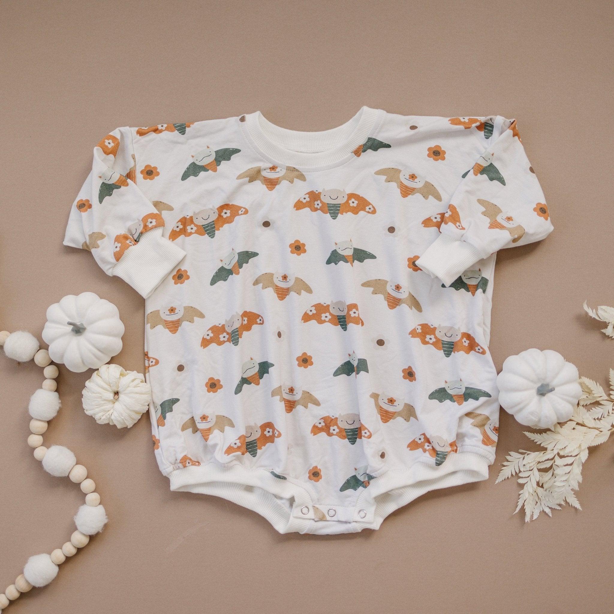 Boho Bats Bamboo Bubble Romper